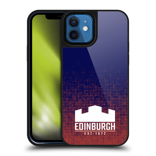 Edinburgh Rugby Logo 2 Halftone Gel Armour Case For Apple iPhone 12 / iPhone 12 Pro