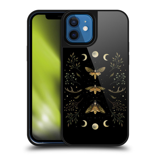 Episodic Drawing Illustration Animals Death Head Moth Night Gel Armour Case For Apple iPhone 12 / iPhone 12 Pro