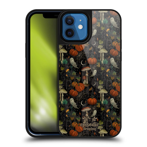 Episodic Drawing Spooky Patterns Whimsy Halloween Pumpkin Gel Armour Case For Apple iPhone 12 / iPhone 12 Pro