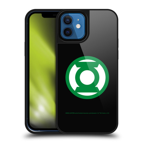 Green Lantern DC Comics Logos Black Gel Armour Case For Apple iPhone 12 / iPhone 12 Pro