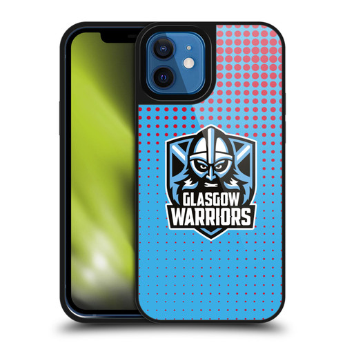 Glasgow Warriors Graphics Red And Blue Gel Armour Case For Apple iPhone 12 / iPhone 12 Pro