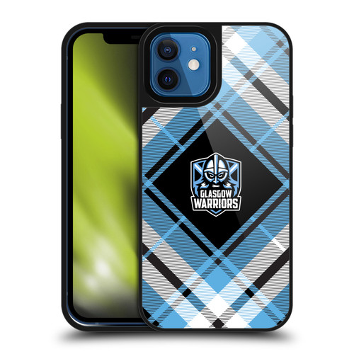 Glasgow Warriors Logo 2 Diagonal Tartan Gel Armour Case For Apple iPhone 12 / iPhone 12 Pro