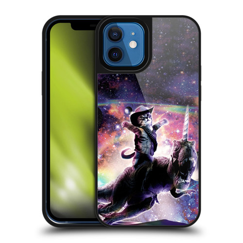 Random Galaxy Space Cat Dinosaur Unicorn Gel Armour Case For Apple iPhone 12 / iPhone 12 Pro