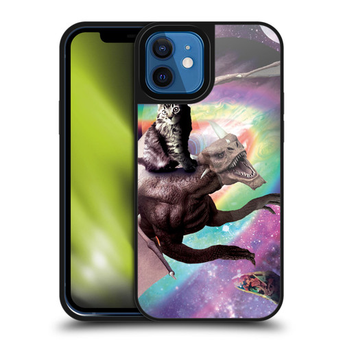 Random Galaxy Space Cat Galaxy Dragon Gel Armour Case For Apple iPhone 12 / iPhone 12 Pro