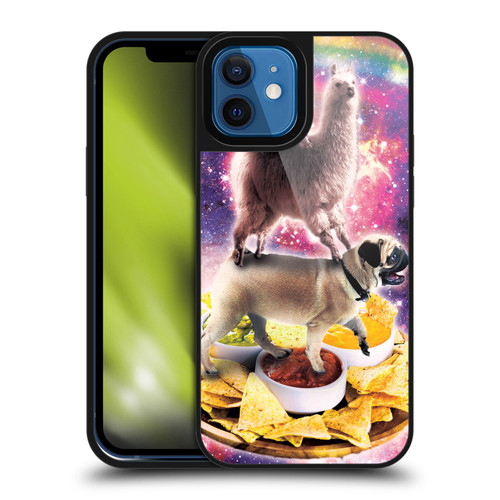 Random Galaxy Space Cat Rainbow Llama Pug & Nachos Gel Armour Case For Apple iPhone 12 / iPhone 12 Pro