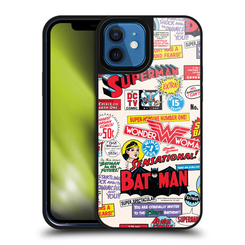 Justice League DC Comics 90th Anniversary Logo Pattern Gel Armour Case For Apple iPhone 12 / iPhone 12 Pro