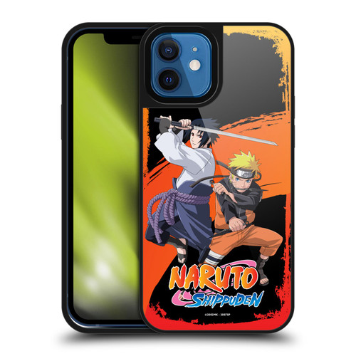Naruto Shippuden Key Art Naruto And Sasuke Gel Armour Case For Apple iPhone 12 / iPhone 12 Pro