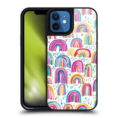 Ninola Patterns 4 Colourful Watercolour Rainbows Gel Armour Case For Apple iPhone 12 / iPhone 12 Pro
