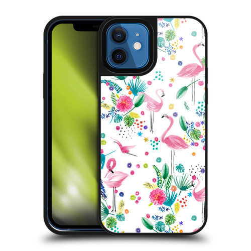 Ninola Summer Patterns Tropical Flamingo Gel Armour Case For Apple iPhone 12 / iPhone 12 Pro