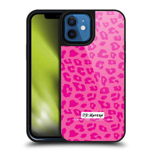 P.D. Moreno Patterns Pink Leopard Gel Armour Case For Apple iPhone 12 / iPhone 12 Pro
