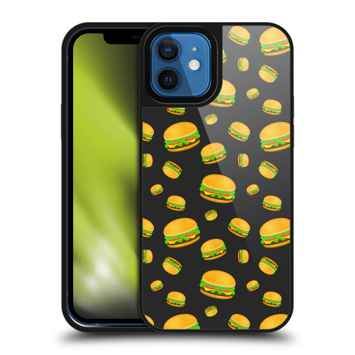PLdesign Food Patterns Cool Fun Burger Gel Armour Case For Apple iPhone 12 / iPhone 12 Pro