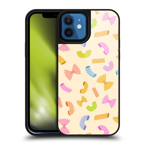 PLdesign Food Patterns Macaroni Pasta Colored Gel Armour Case For Apple iPhone 12 / iPhone 12 Pro