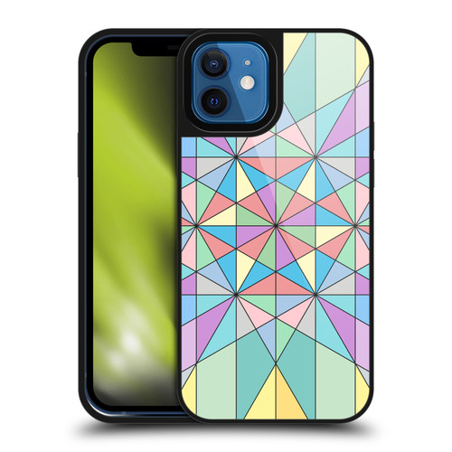 PLdesign Geometric Colourful Pastel Gel Armour Case For Apple iPhone 12 / iPhone 12 Pro