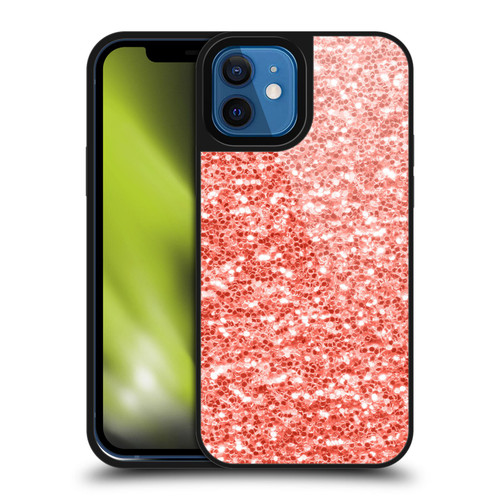 PLdesign Sparkly Coral Coral Sparkle Gel Armour Case For Apple iPhone 12 / iPhone 12 Pro