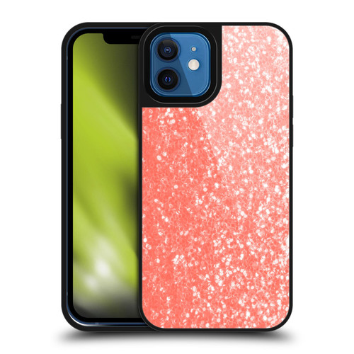 PLdesign Sparkly Coral Light Coral Orange Gel Armour Case For Apple iPhone 12 / iPhone 12 Pro