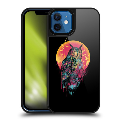 Riza Peker Animal Abstract Midnight Owl Gel Armour Case For Apple iPhone 12 / iPhone 12 Pro