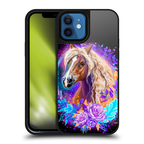 Sheena Pike Animals Purple Horse Spirit With Roses Gel Armour Case For Apple iPhone 12 / iPhone 12 Pro
