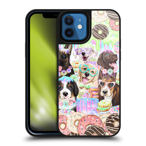 Sheena Pike Animals Puppy Dogs And Donuts Gel Armour Case For Apple iPhone 12 / iPhone 12 Pro