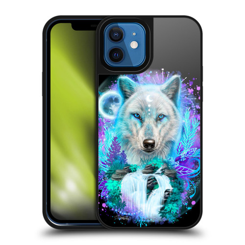 Sheena Pike Animals Winter Wolf Spirit & Waterfall Gel Armour Case For Apple iPhone 12 / iPhone 12 Pro