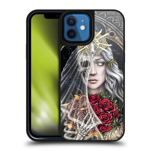 Sarah Richter Gothic Bride Half Skeleton With Roses Gel Armour Case For Apple iPhone 12 / iPhone 12 Pro