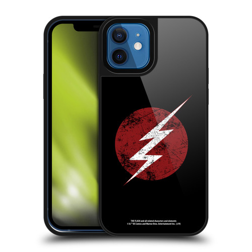 The Flash TV Series Logos Distressed Look Gel Armour Case For Apple iPhone 12 / iPhone 12 Pro