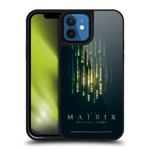 The Matrix Resurrections Key Art This Is Not The Real World Gel Armour Case For Apple iPhone 12 / iPhone 12 Pro