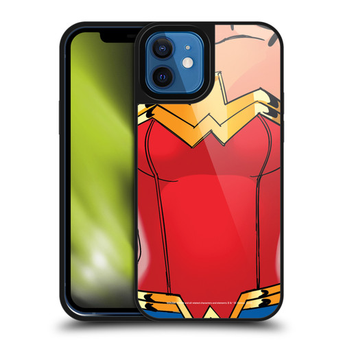 Wonder Woman DC Comics Logos Costume Gel Armour Case For Apple iPhone 12 / iPhone 12 Pro