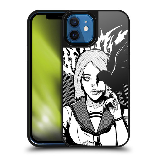 Zombie Makeout Club Art Crow Gel Armour Case For Apple iPhone 12 / iPhone 12 Pro