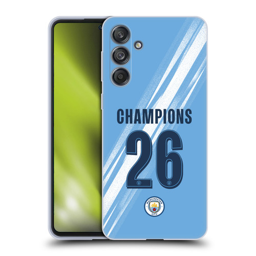 Manchester City Man City FC 2026 Cup Champions Home Kit Soft Gel Case for Samsung Galaxy M55 5G
