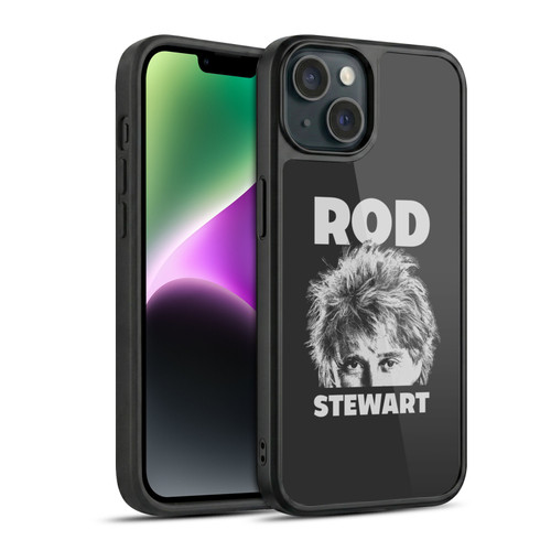 Rod Stewart Art Black And White Gel Armour Case For Apple iPhone 14