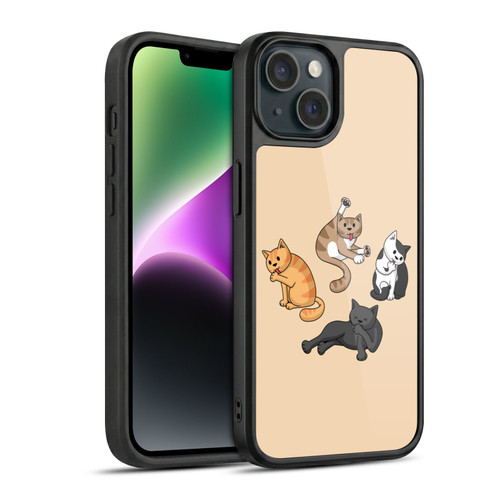 Beth Wilson Doodle Cats 2 Washing Time Gel Armour Case For Apple iPhone 14