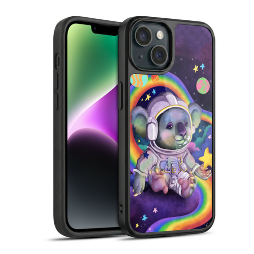 Carla Morrow Rainbow Animals Koala In Space Gel Armour Case For Apple iPhone 14