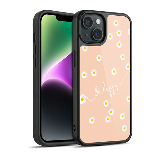 Monika Strigel Happy Daisy Peach Gel Armour Case For Apple iPhone 14