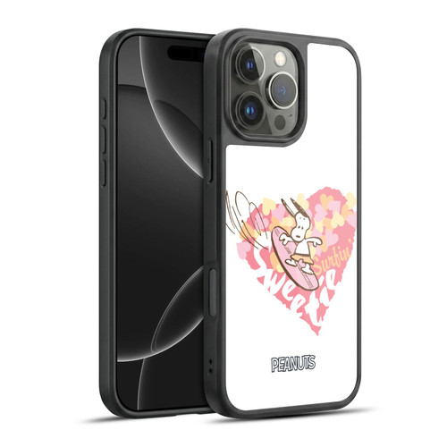 Peanuts Beach Snoopy Surfing Sweetie Gel Armour Case For Apple iPhone 16 Pro Max