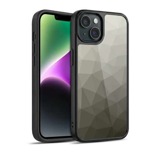 PLdesign Geometric Patterns Gray Gradient Mesh Gel Armour Case For Apple iPhone 14