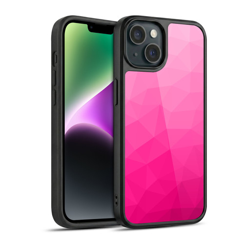 PLdesign Geometric Patterns Hot Pink Gradient Mesh Gel Armour Case For Apple iPhone 14