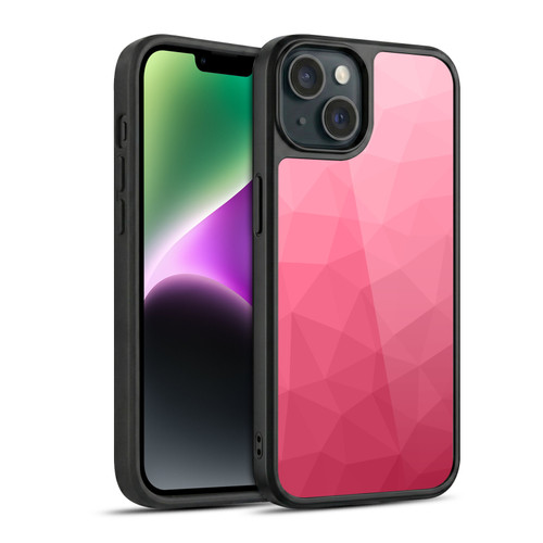 PLdesign Geometric Patterns Magenta Pink Ombre Mesh Gel Armour Case For Apple iPhone 14