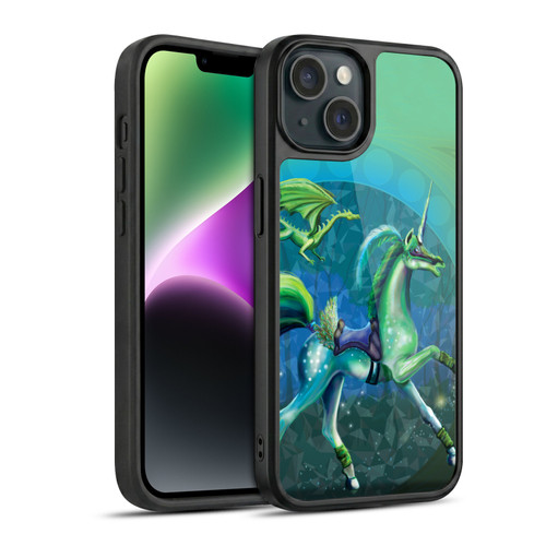 Rose Khan Unicorns Green Summer Gel Armour Case For Apple iPhone 14