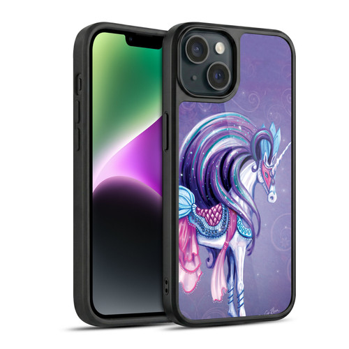 Rose Khan Unicorns White And Purple Gel Armour Case For Apple iPhone 14