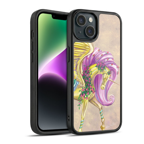 Rose Khan Unicorns Yellow Pegasus Gel Armour Case For Apple iPhone 14