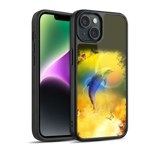 Simone Gatterwe Dolphins Colorful Dolphin Gel Armour Case For Apple iPhone 14
