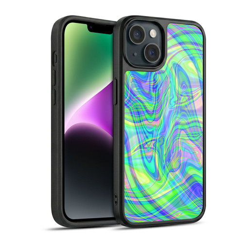 Suzan Lind Marble Green Purple Gel Armour Case For Apple iPhone 14