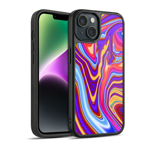 Suzan Lind Marble Purple Yellow Red Gel Armour Case For Apple iPhone 14