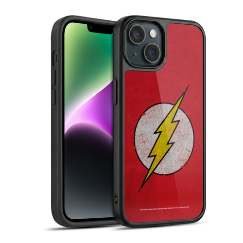 The Flash DC Comics Logo Distressed Look Gel Armour Case For Apple iPhone 14