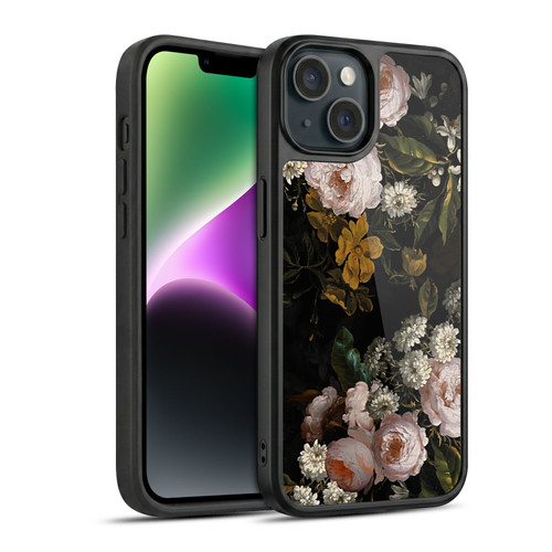 UtArt Antique Flowers Roses And Baby's Breath Gel Armour Case For Apple iPhone 14