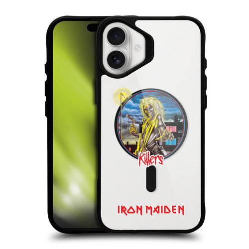 Iron Maiden Graphic Icons Best Of Beast BLACK SHOCKPROOF BUMPER CASE COMPATIBLE WITH Apple iPhone 16 Plus & MAGSAFE