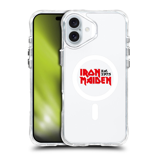 Iron Maiden Graphic Icons Logo SHOCKPROOF BUMPER CASE COMPATIBLE WITH Apple iPhone 16 Plus & MAGSAFE