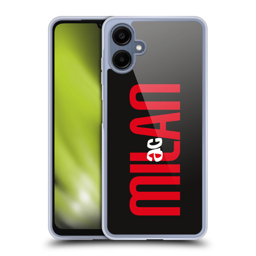 AC Milan Graphics Vertical Typography Soft Gel Case for Samsung Galaxy A06 4G / 5G