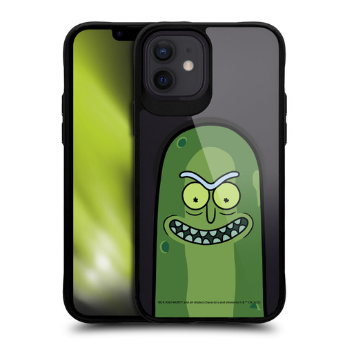 Rick And Morty Character Art Pickle Rick BLACK SHOCKPROOF BUMPER CASE COMPATIBLE WITH Apple iPhone 12 / iPhone 12 Pro & MAGSAFE