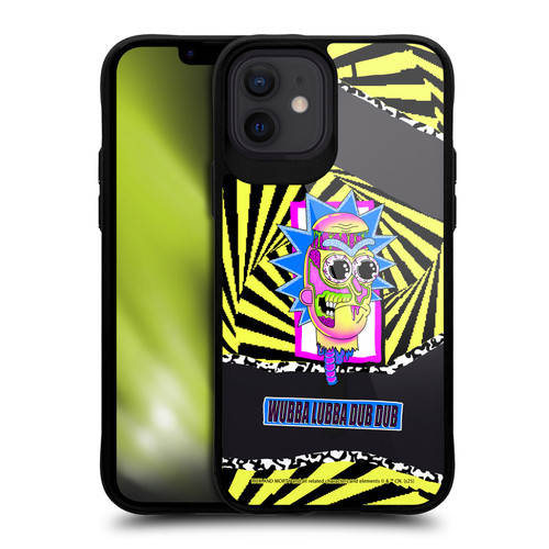 Rick And Morty Character Art Rick Sanchez BLACK SHOCKPROOF BUMPER CASE COMPATIBLE WITH Apple iPhone 12 / iPhone 12 Pro & MAGSAFE